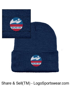 Qajaq USA beanie (Navy) Design Zoom